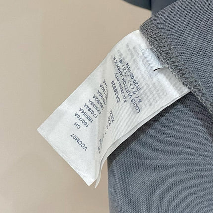 LV POLO SHIRT IN GRAY MESH BEADED COTTON FABRIC 238854