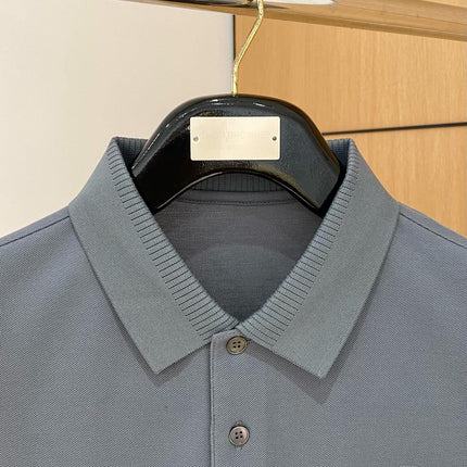 LV POLO SHIRT IN GRAY MESH BEADED COTTON FABRIC 238854