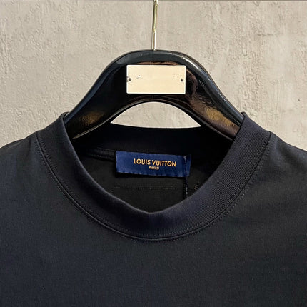 LV T-SHIRT IN BLACK COTTON 238864