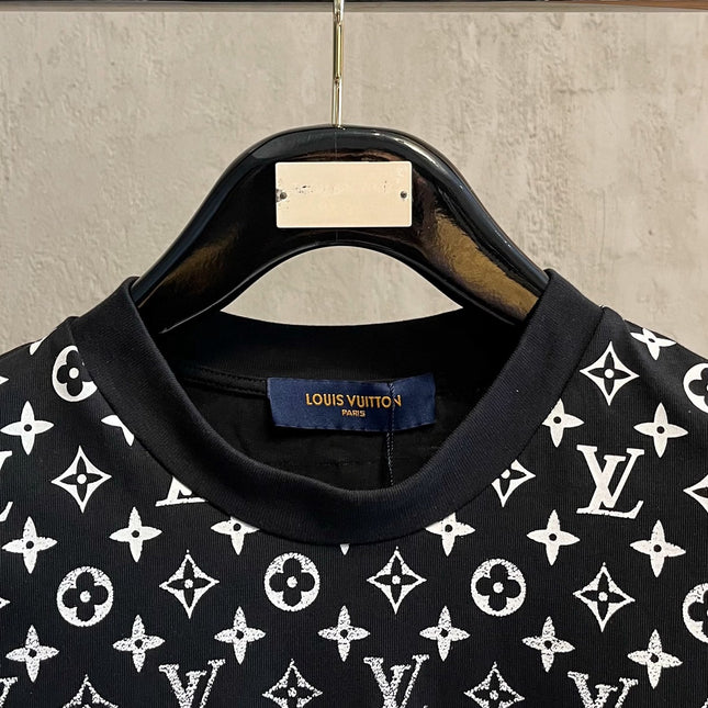 LV T-SHIRT IN BLACK MONOGRAM COTTON 238858