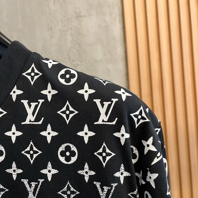 LV T-SHIRT IN BLACK MONOGRAM COTTON 238858