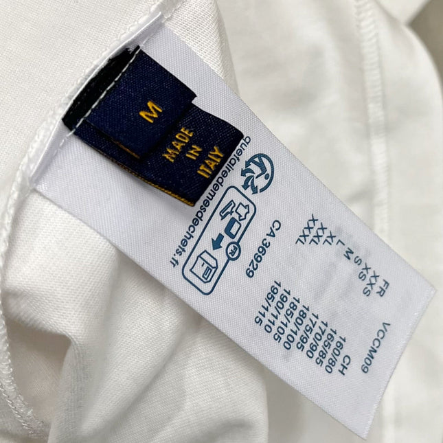LV T-SHIRT IN WHITE COTTON LOGO PRINT 238865