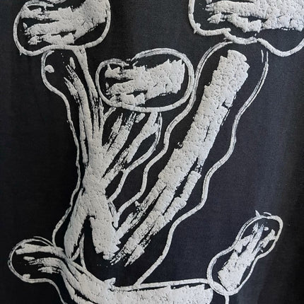 LV T-SHIRT IN BLACK PURE COTTON LOGO PRINT 238774