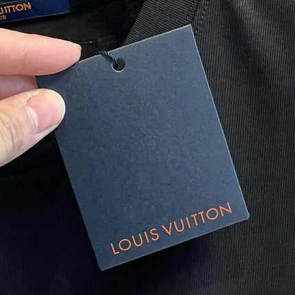 LV T-SHIRT IN BLACK PURE COTTON 238778