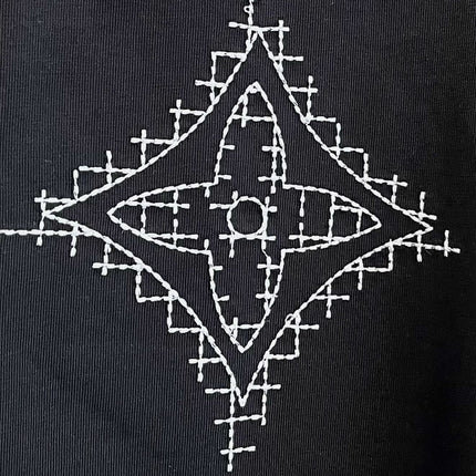 LV T-SHIRT IN BLACK PURE COTTON 238778