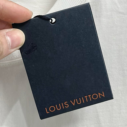 LV T-SHIRT IN WHITE PURE COTTON WITH EMBROIDERED LOGO 238773