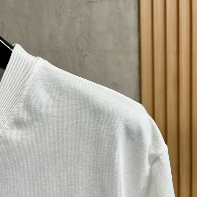 LV T-SHIRT IN WHITE PURE COTTON WITH EMBROIDERED LOGO 238773
