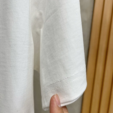 LV T-SHIRT IN WHITE PURE COTTON WITH EMBROIDERED LOGO 238773