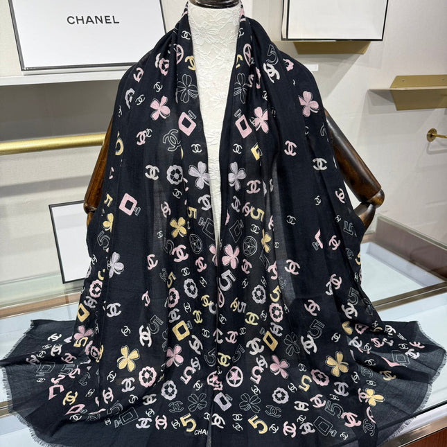 CHANEL 25S SCARF 200 IN CASHMERE 706597