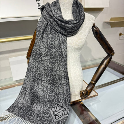 LOEWE 25S SCARF 180 IN CASHMERE WOOL 706573