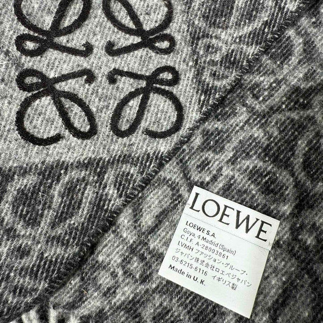 LOEWE 25S SCARF 180 IN CASHMERE WOOL 706573
