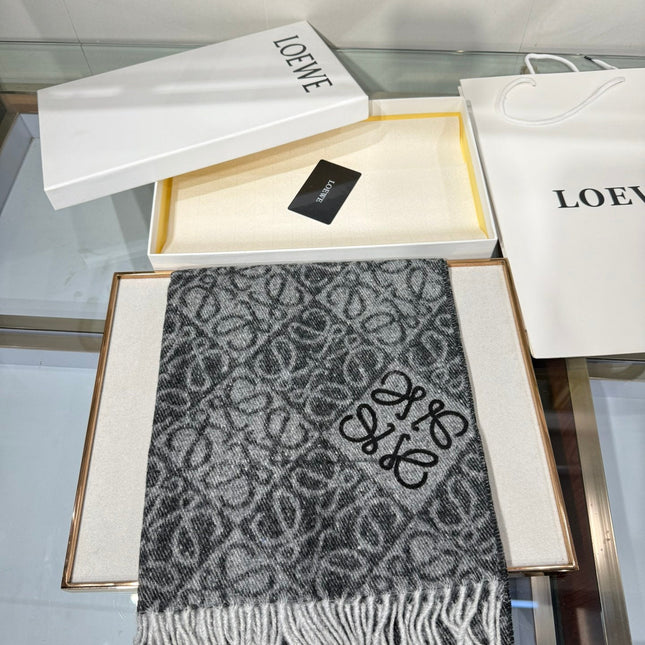 LOEWE 25S SCARF 180 IN CASHMERE WOOL 706573