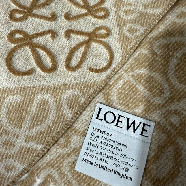 LOEWE 25S SCARF 180 IN CASHMERE WOOL 706575