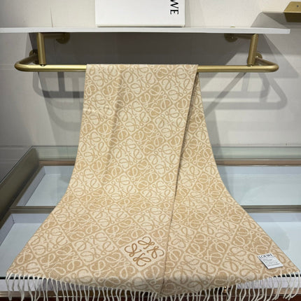 LOEWE 25S SCARF 180 IN CASHMERE WOOL 706575