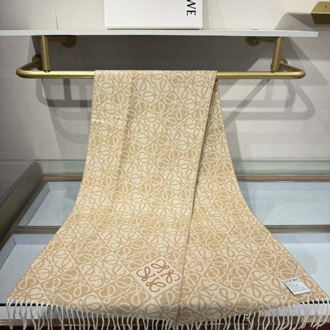 LOEWE 25S SCARF 180 IN CASHMERE WOOL 706575