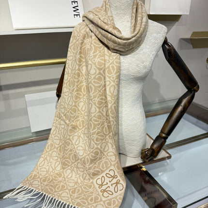 LOEWE 25S SCARF 180 IN CASHMERE WOOL 706575