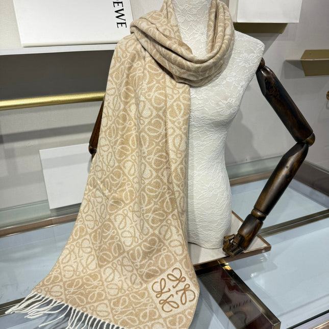 LOEWE 25S SCARF 180 IN CASHMERE WOOL 706575