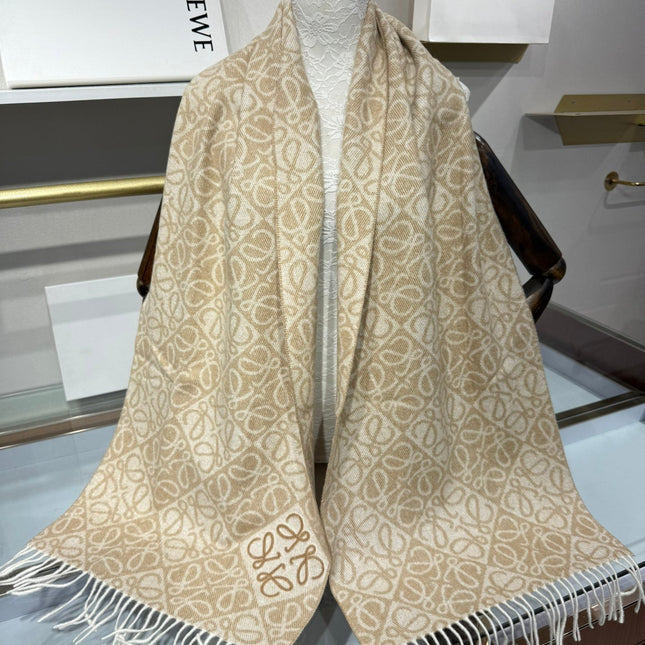 LOEWE 25S SCARF 180 IN CASHMERE WOOL 706575