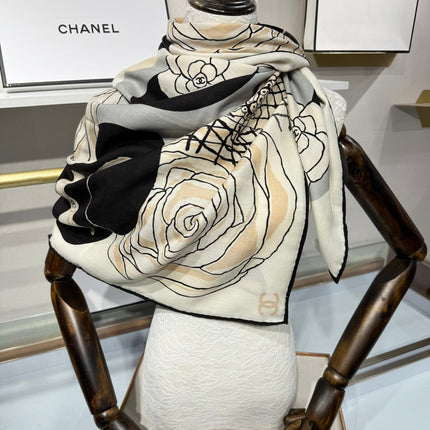 CHANEL 25S SCARF 140 IN SILK 732159