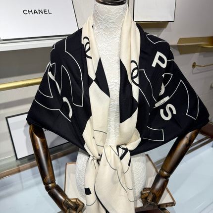 CHANEL 25S SCARF 140 IN SILK 732177