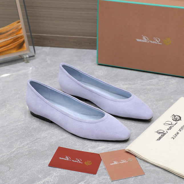 CLASSIC BALLET SHOES IN PASTEL PURPLE SUEDE