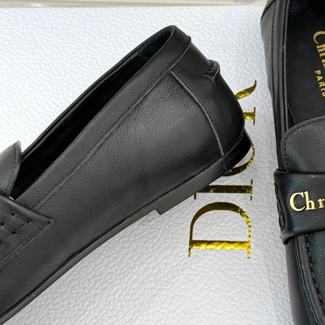 DIOR LOAFER 25S IN BLACK LAMBSKIN
