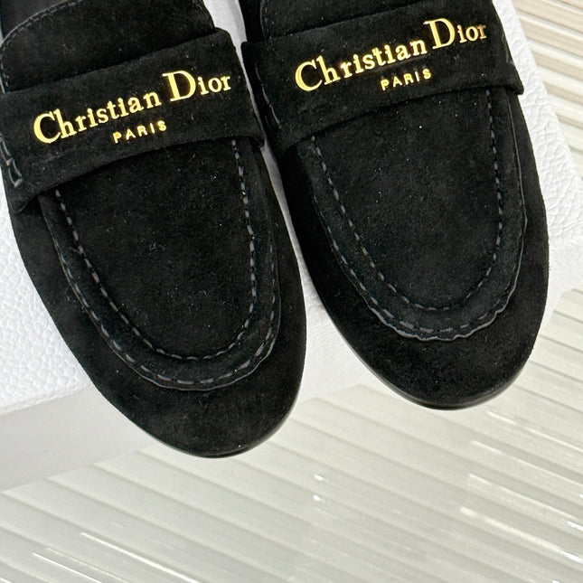 DIOR LOAFER 25S IN BLACK SUEDE