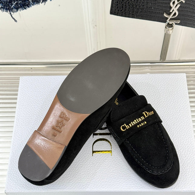 DIOR LOAFER 25S IN BLACK SUEDE