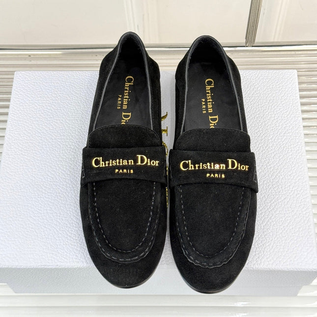 DIOR LOAFER 25S IN BLACK SUEDE