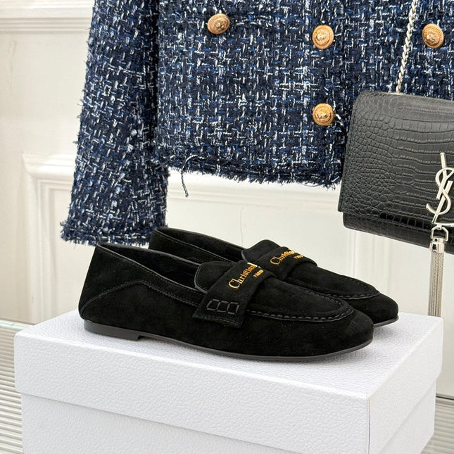 DIOR LOAFER 25S IN BLACK SUEDE