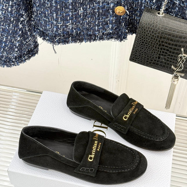 DIOR LOAFER 25S IN BLACK SUEDE