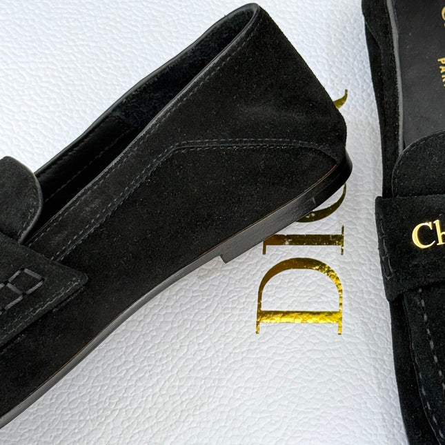 DIOR LOAFER 25S IN BLACK SUEDE