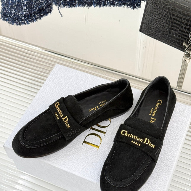 DIOR LOAFER 25S IN BLACK SUEDE