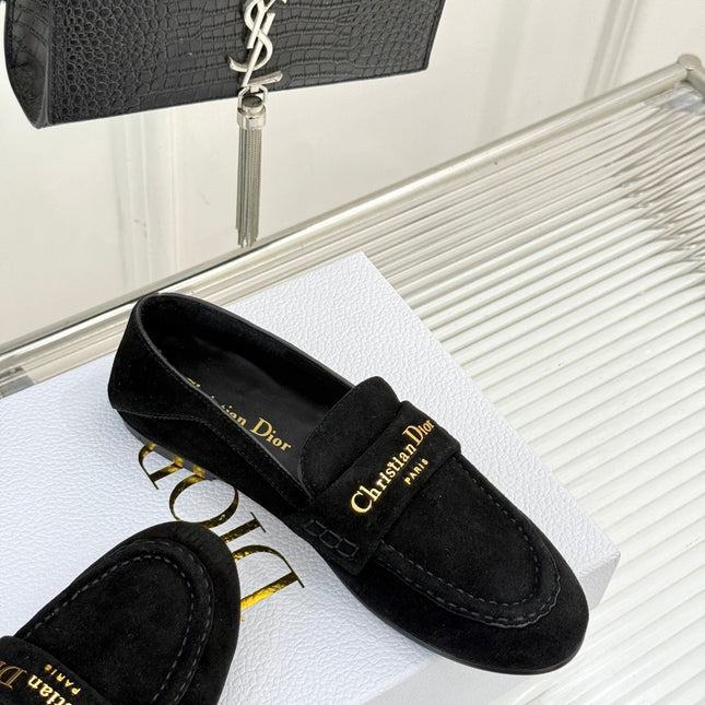 DIOR LOAFER 25S IN BLACK SUEDE