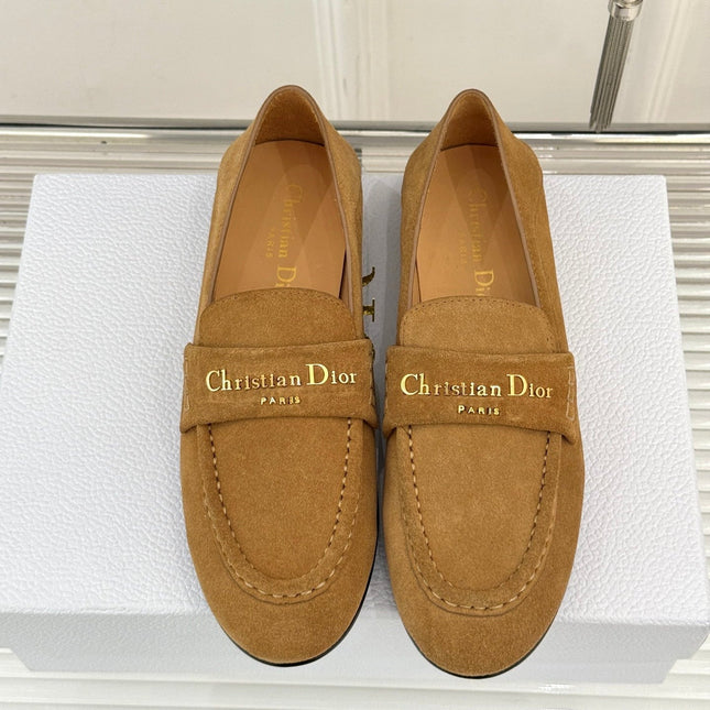 DIOR LOAFER 25S IN LIGHT BROWN SUEDE