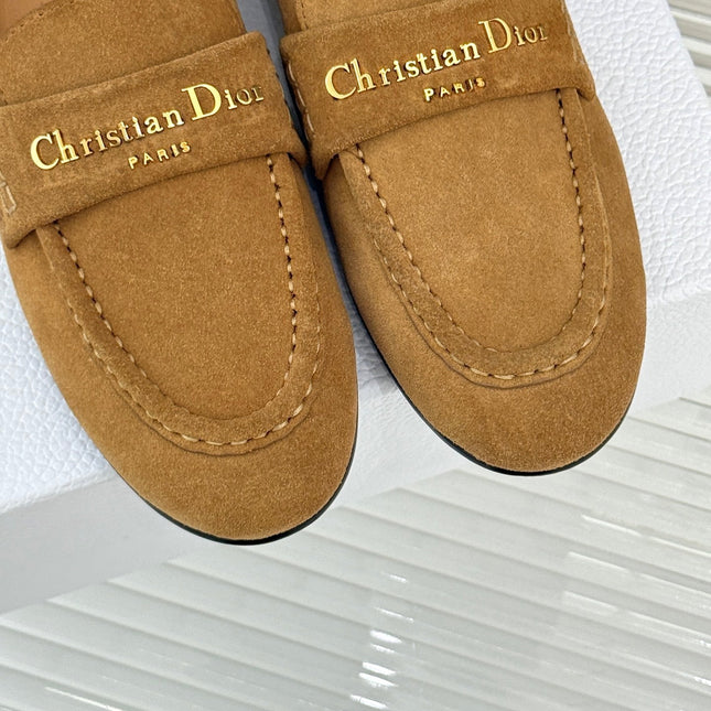 DIOR LOAFER 25S IN LIGHT BROWN SUEDE