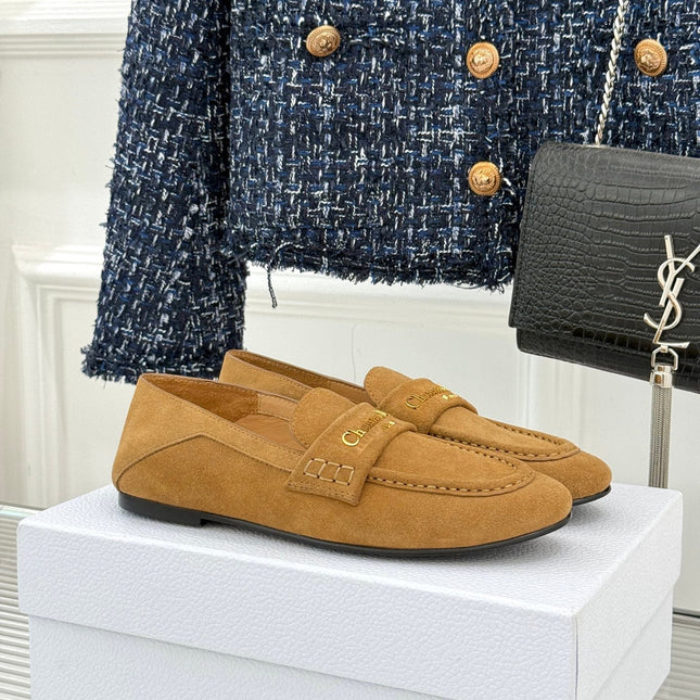 DIOR LOAFER 25S IN LIGHT BROWN SUEDE