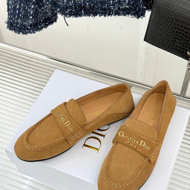 DIOR LOAFER 25S IN LIGHT BROWN SUEDE