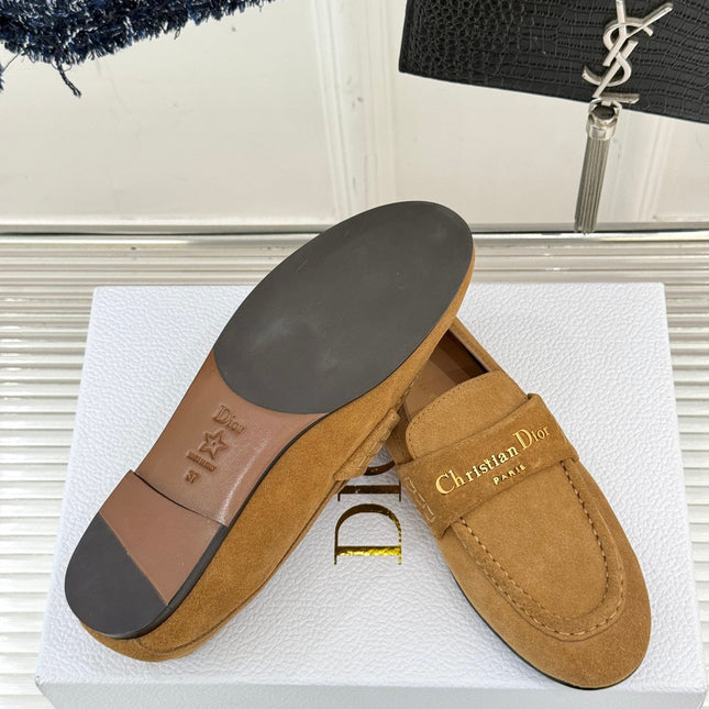 DIOR LOAFER 25S IN LIGHT BROWN SUEDE