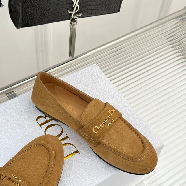 DIOR LOAFER 25S IN LIGHT BROWN SUEDE