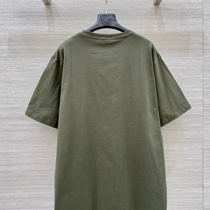Loewe 25 Relaxed Fit T-shirt Khaki Green Cotton