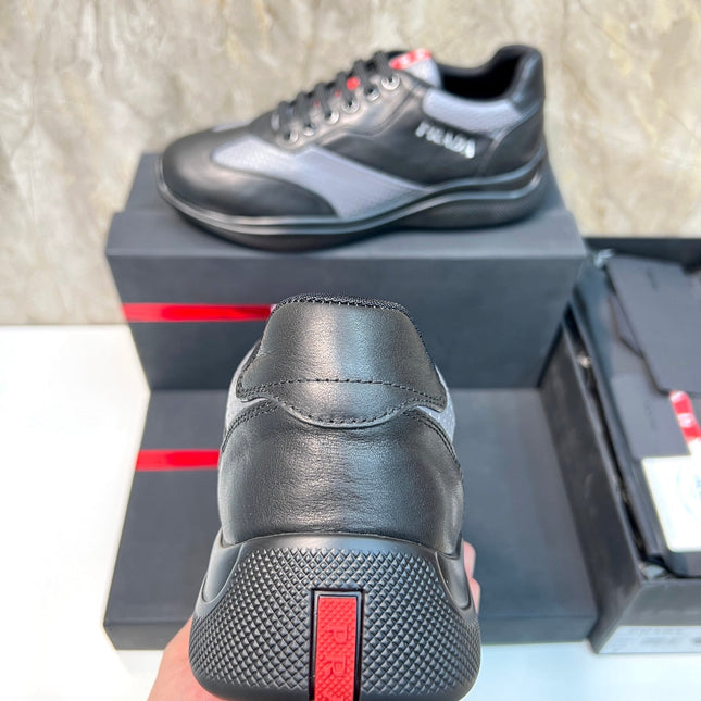 PRA AMERICA'S CUP SOFT RUBBER AND BIKE FABRIC SNEAKERS BLACK
