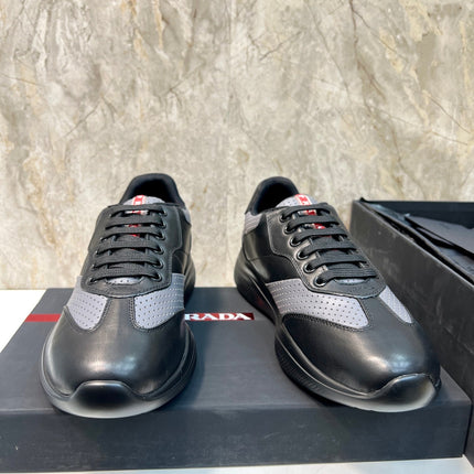 PRA AMERICA'S CUP SOFT RUBBER AND BIKE FABRIC SNEAKERS BLACK