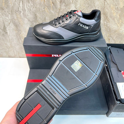 PRA AMERICA'S CUP SOFT RUBBER AND BIKE FABRIC SNEAKERS BLACK