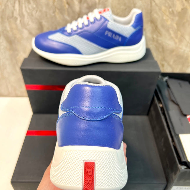 PRA AMERICA'S CUP SOFT RUBBER AND BIKE FABRIC SNEAKERS SAPPHIRE BLUE