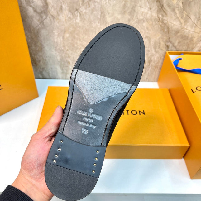 LV EASY MULE BLACK MONOGRAM CANVAS