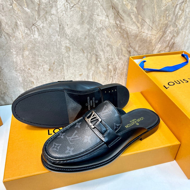 LV EASY MULE BLACK MONOGRAM CALFSKIN