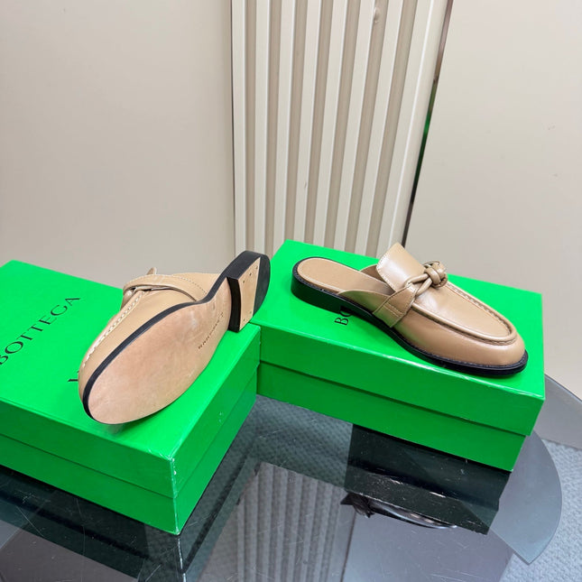 ASTAIRE MULE IN LIGHT BROWN CALFSKIN