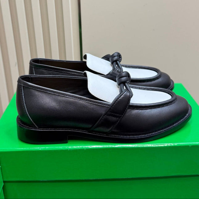 ASTAIRE LOAFER IN WHITE MIX BLACK CALFSKIN