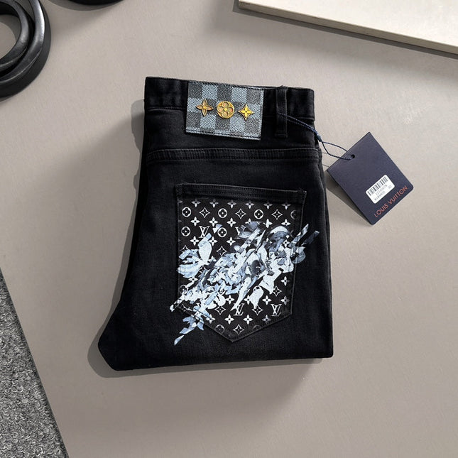 LV BLACK DENIM JEAN 239618